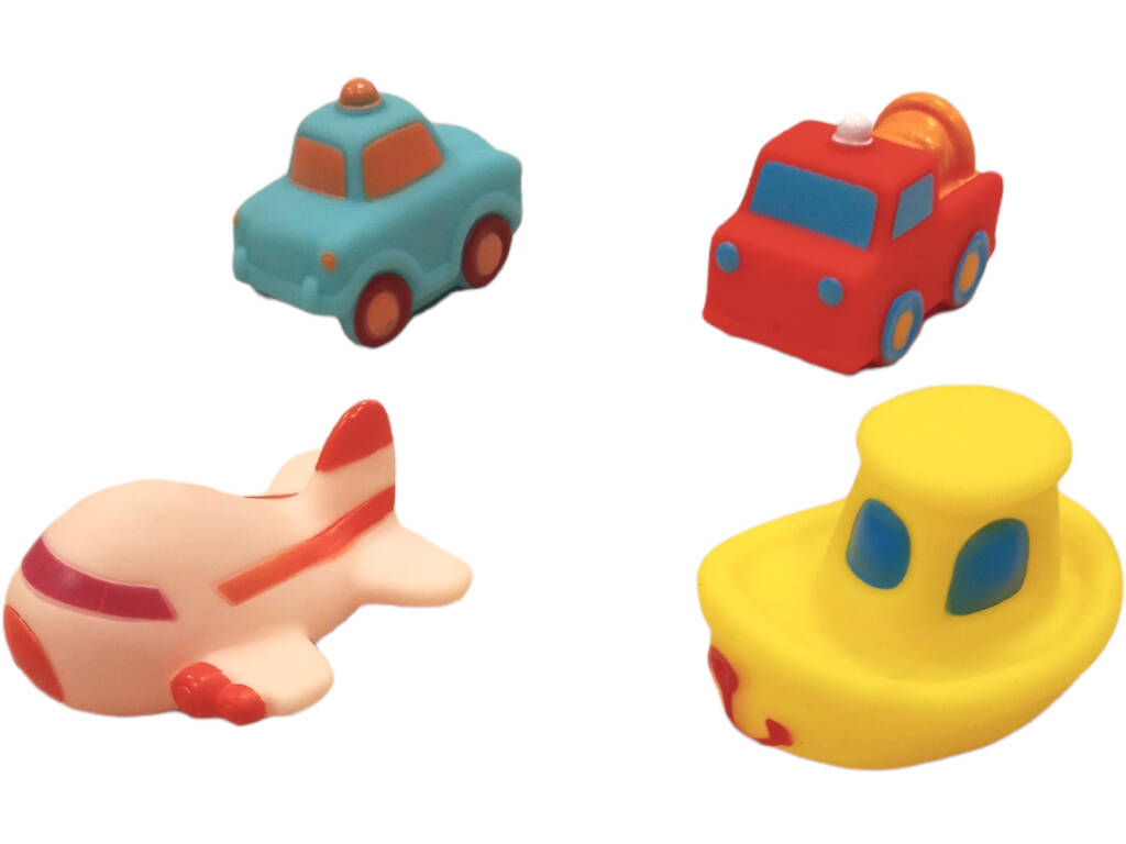 Set di veicoli per bambini Auto, pompiere, aereo e barca