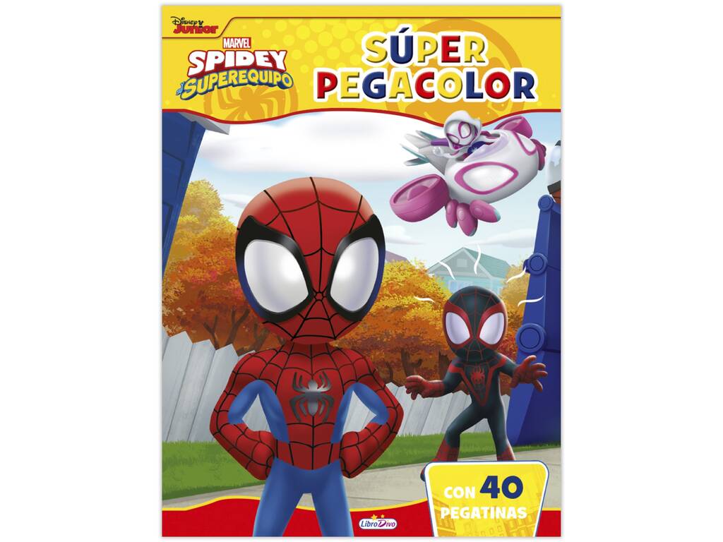 Spiderman Súper Pegacolor Ediciones Saldaña LD0939