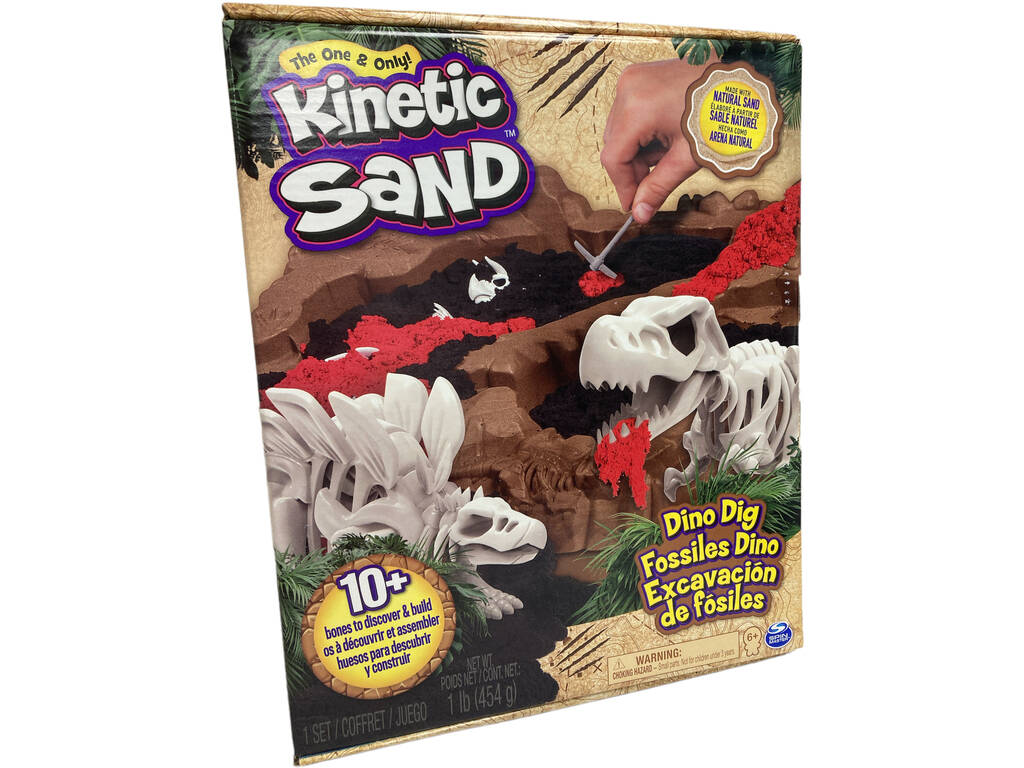 Kinetic Sand Dino Excavação de Fósseis Spin Master 6055874