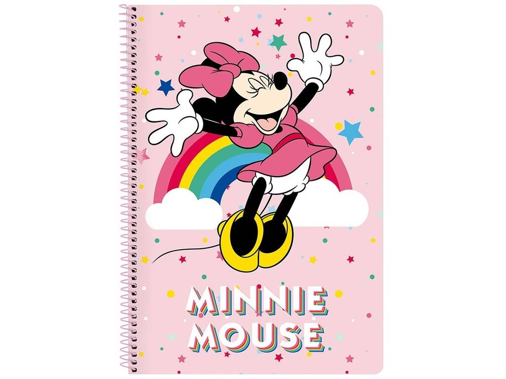Libreta Folio Tapas Duras 80 h. Minnie Mouse Safta 512112066