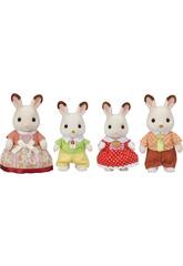 Sylvanian Families Famille Lapin Chocolat Epoch To Imagine 5655