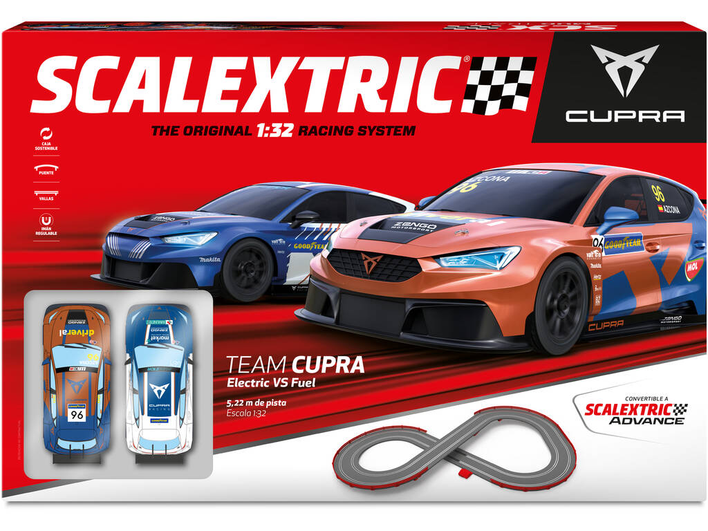 Scalextric Originale Circuito Team Cupra Electric Vs Fuel U10423S500