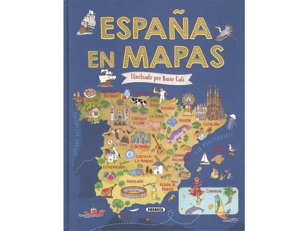 O Mundo em Mapas Espanha em Mapas de Susaeta S2131999