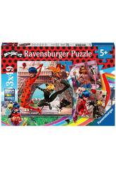 Puzzle Miraculous Ladybug 3x49 Teile Ravensburger 5189