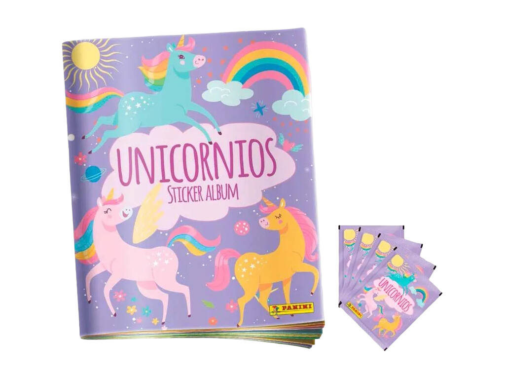 Unicornios Starter Pack Album con 4 Sobres Panini