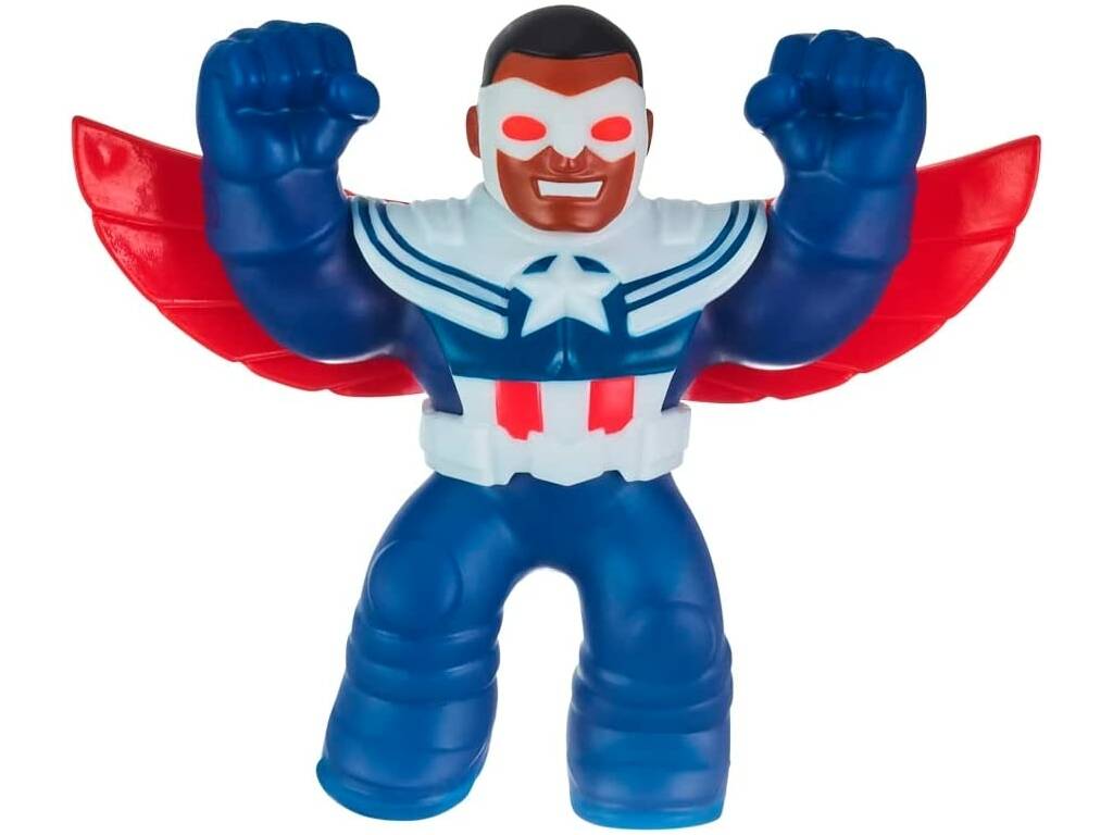Heroes Of Goo Jit Zu Marvel Figurine Captain América Sam Wilson Bandai CO41371