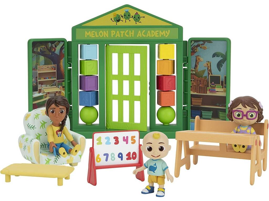 Cocomelon Playset Let's Go to School with Figures Bandai WT0067