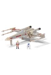 imagen Star Wars Micro Galaxy Squadron X-Wing mit Luke Skywalker und R2-D2 Figur Bizak 62610015