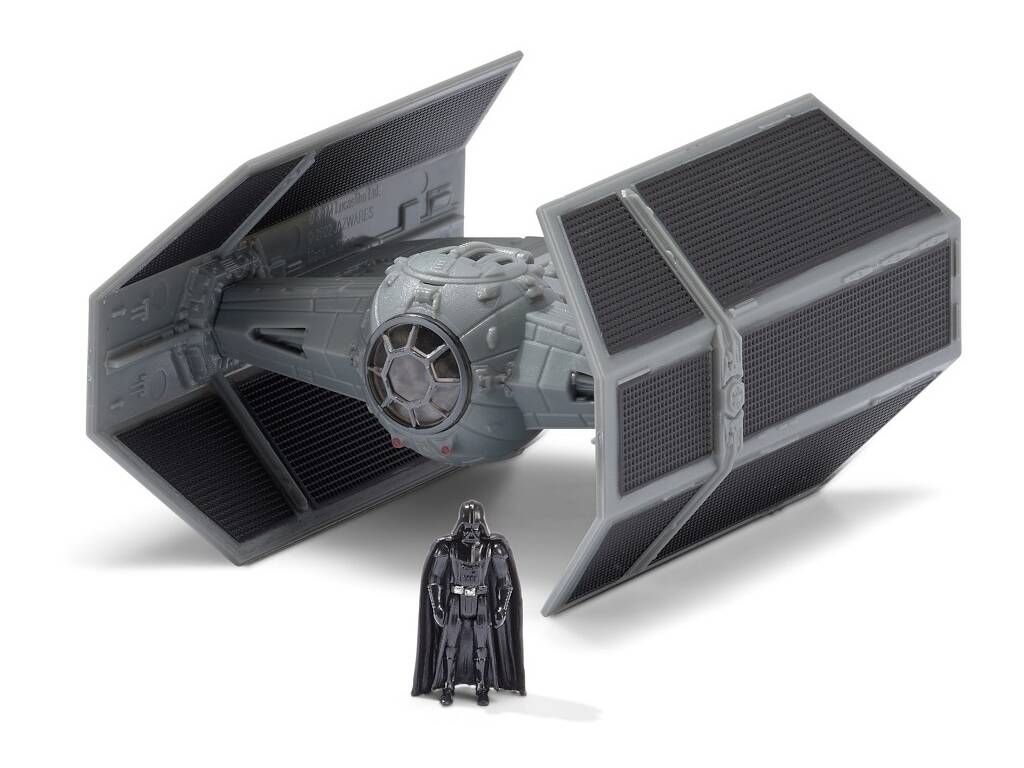 Star Wars Micro Galaxy Squadron Tie Advanced mit Darth Vader Figur Bizak 62610016
