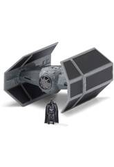 imagen Star Wars Micro Galaxy Squadron Tie Advanced con Figura Darth Vader Bizak 62610016