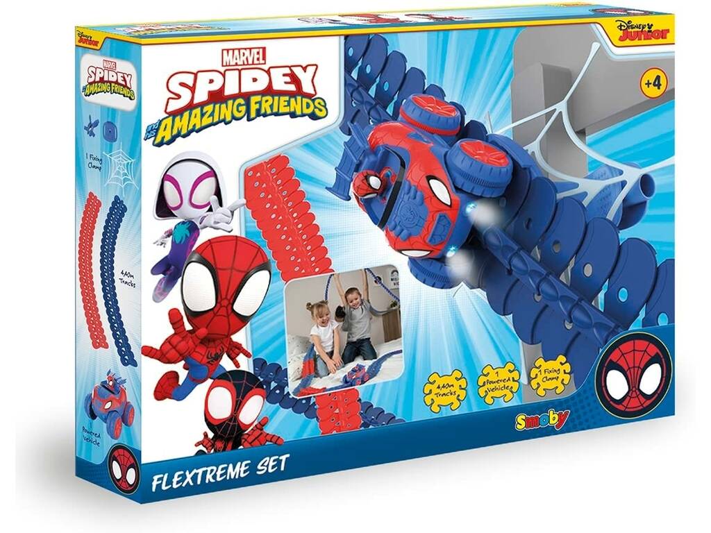 Spiderman Fährte Flextreme Set Spidey und seine Freunde von Smoby