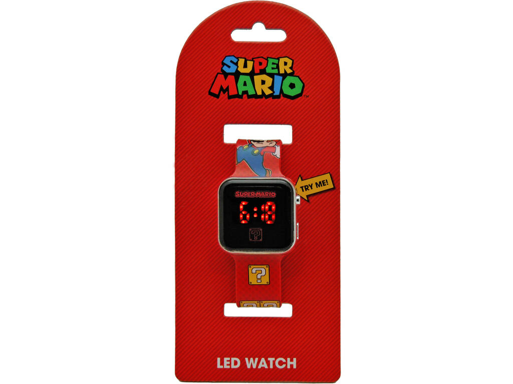 Super Mario Uhr LED Kids GSM4107