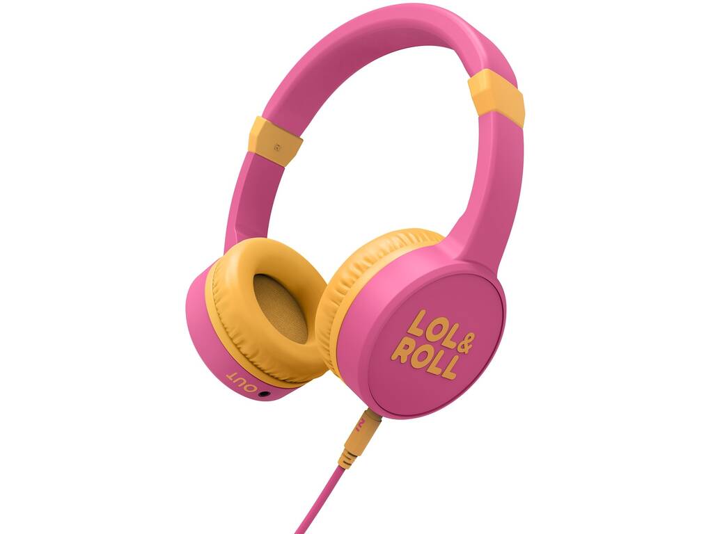 Fones de Ouvido Lol&Roll Pop Kids Headphones Pink Energy Sistem 45187