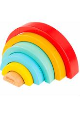 Regenbogen-Holzspiels 7-farbige Babyteile Baby 49307