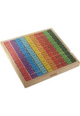 Tabla Multiplicar de Madera 101 Piezas Color Baby 49359