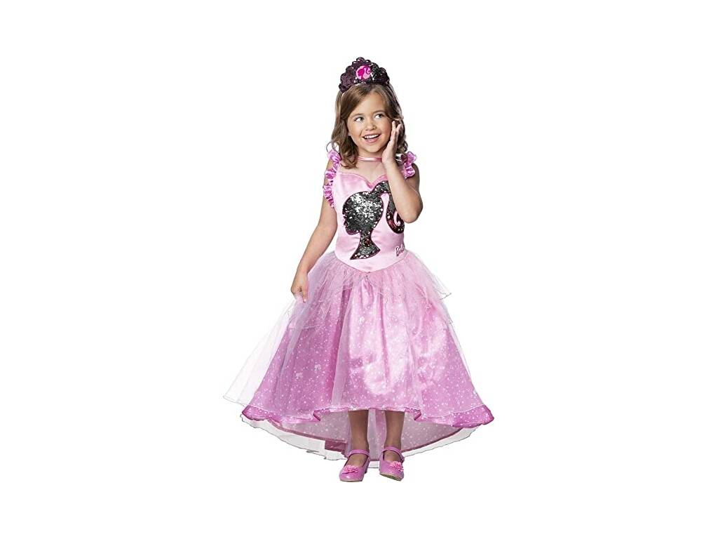 Barbie-Mädchen-Prinzessin-Kostüm Größe L von Rubies 701342-L