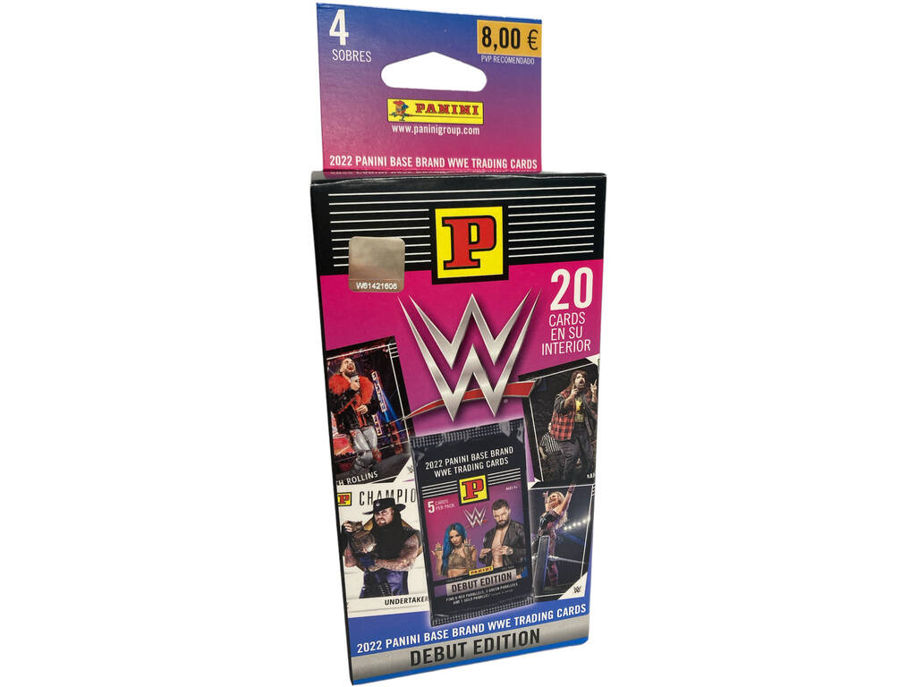 WWE Trading Cards 2022 Debut Edition Ecoblister 4 Sobres Panini