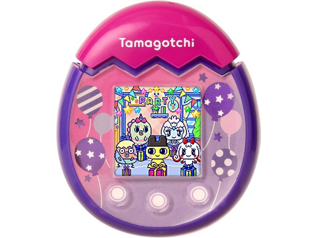 Tamagotchi Pix Party Morado y Rosa Bandai 42905