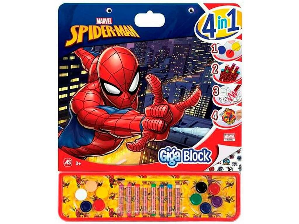 Spiderman Giga Block 4 En 1 con Colores Cefa Toys 21873