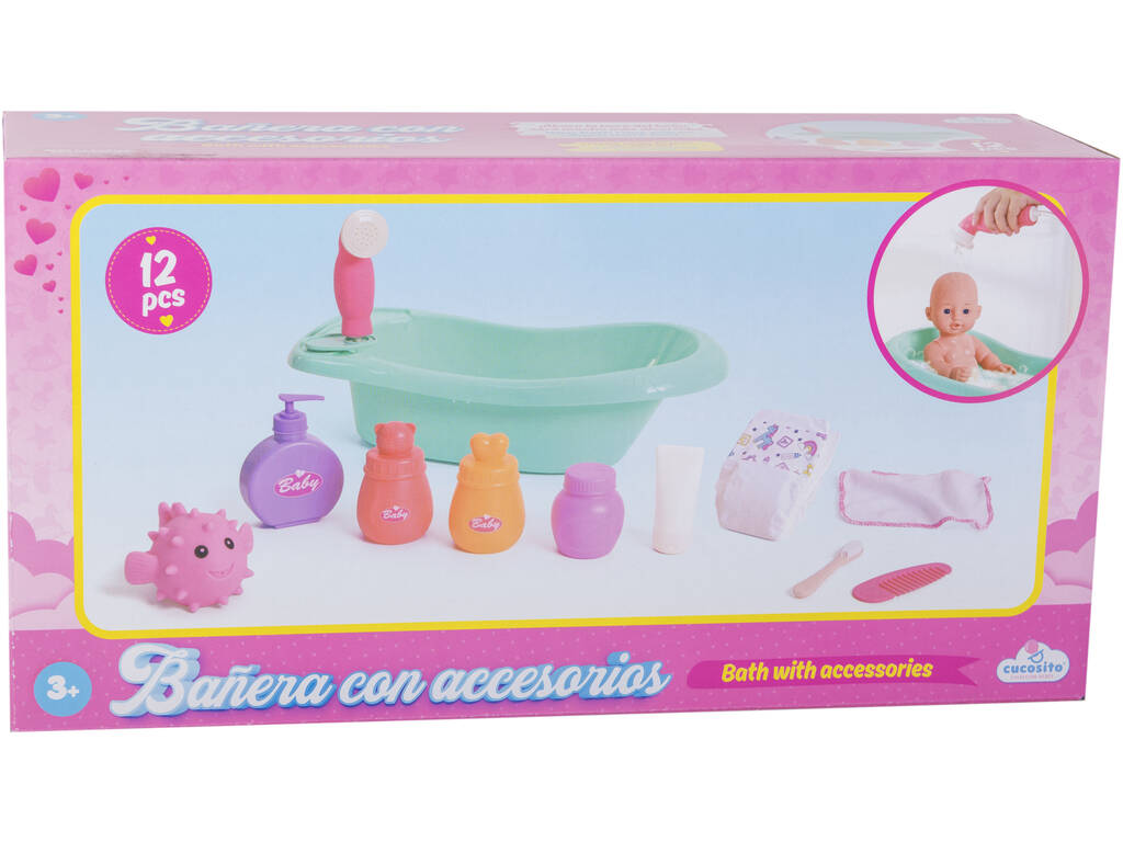 Vasca da bagno con accessori per Bebe
