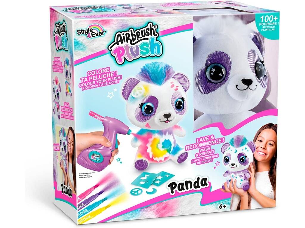 Airbrush Plush Dá Cor a Teu Panda Canal Toys OFG257