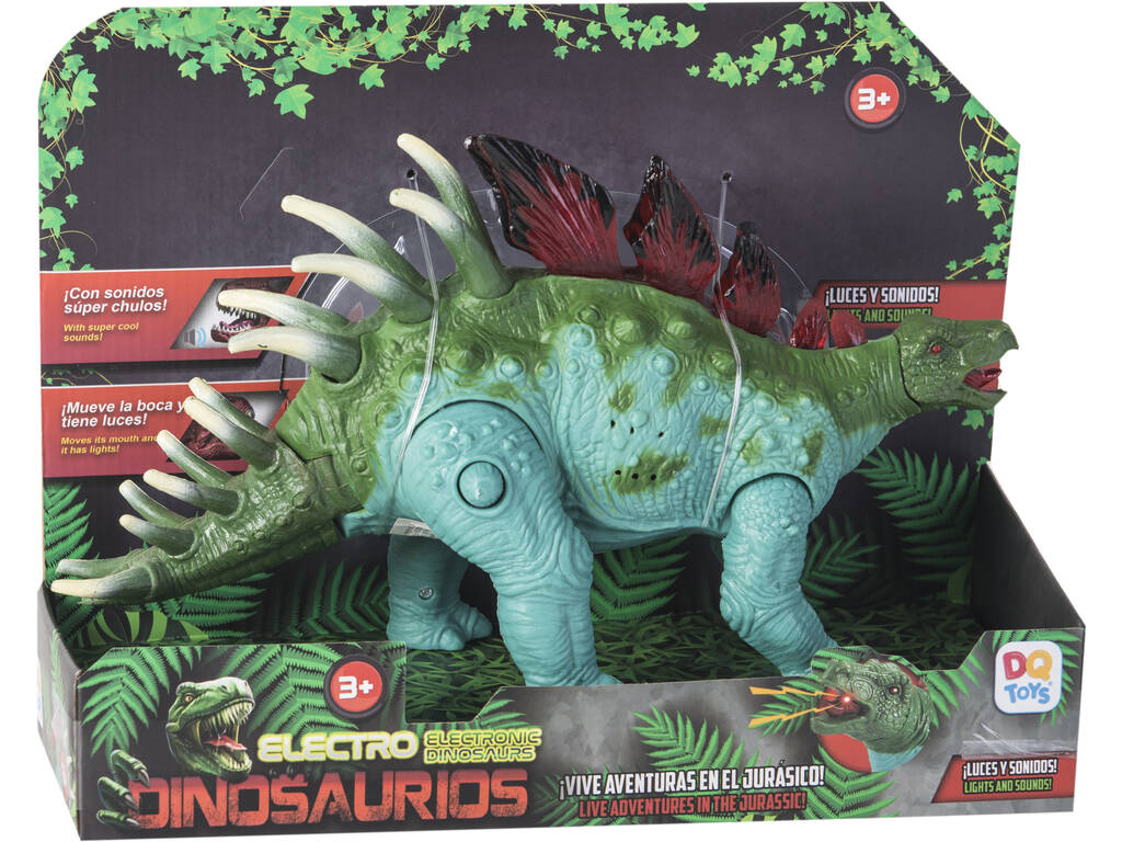 Stegosaurus 27 cm. Lumières et sons