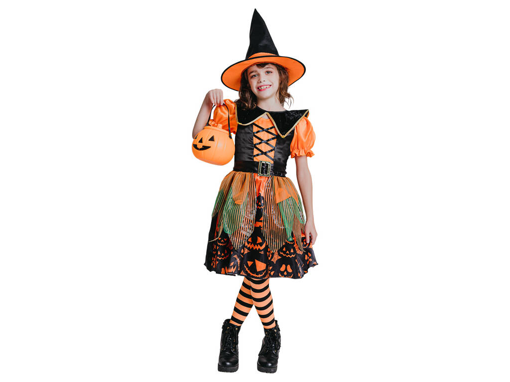 Costume bambini S Fairytale Pumpkin Witch