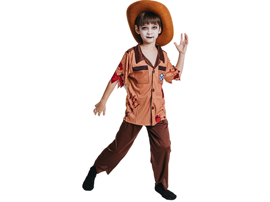 Kostüm für Kinder Bloody Zombie Sheriff. Größen: S
