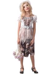 Costume Zombie Bride Bambina Taglia S