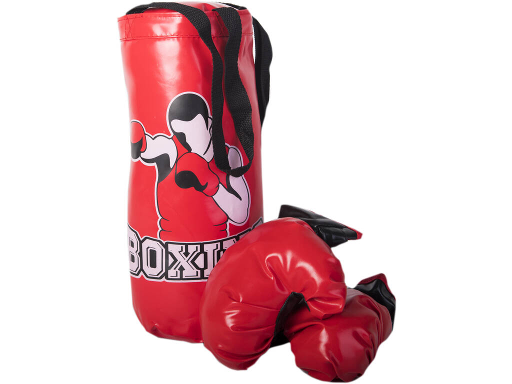Set Boxeo Niños Guantes Saco Boxing Infantil Jugue