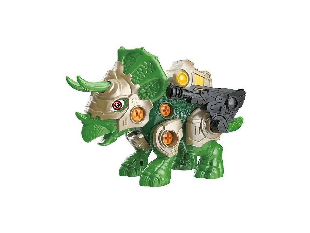 Dinobots Crea il tuo dinosauro Triceratopo con luci e suoni