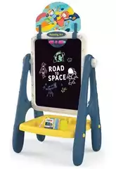 Quadro Espacial 2 em 1 Com Giz, Números e Letras
