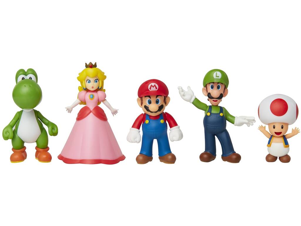 Super Mario Pack 5 figuras Mario y Sus Amigos Jakks 400904 - Juguetilandia
