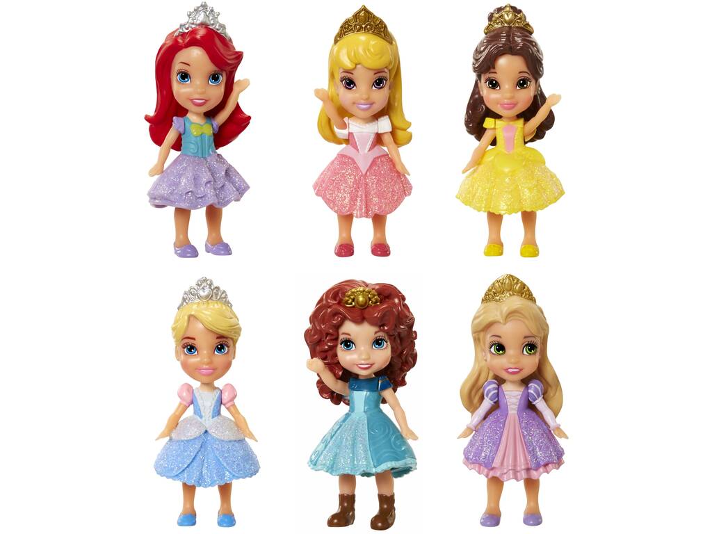 Princesse Disney 7 cm. Coffret cadeau Mini Toddler 6 pièces Jakks 73256