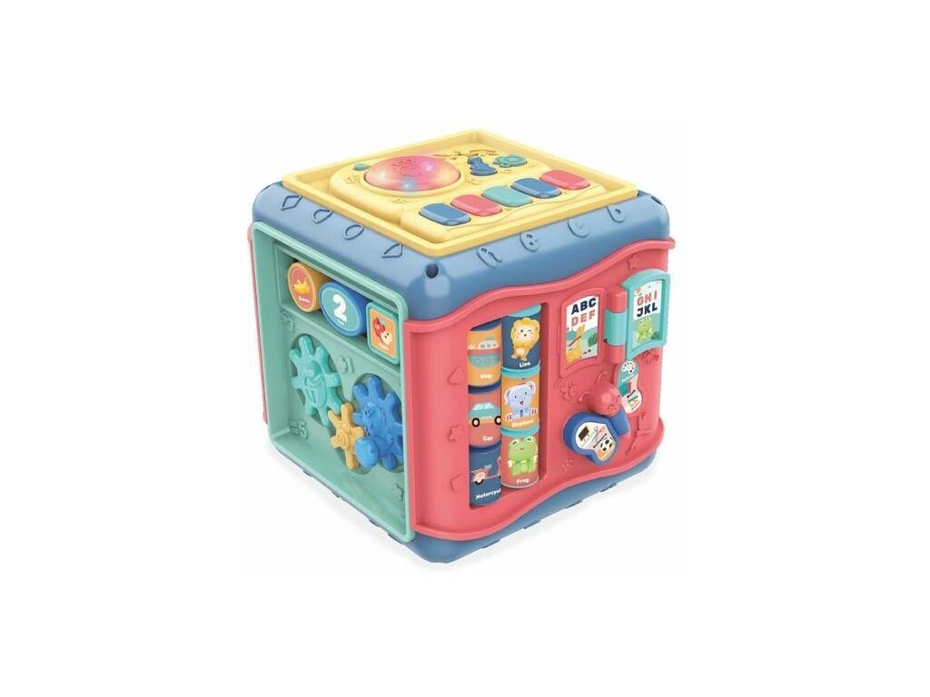 Cube multi-activités pour enfants avec lumières et sons