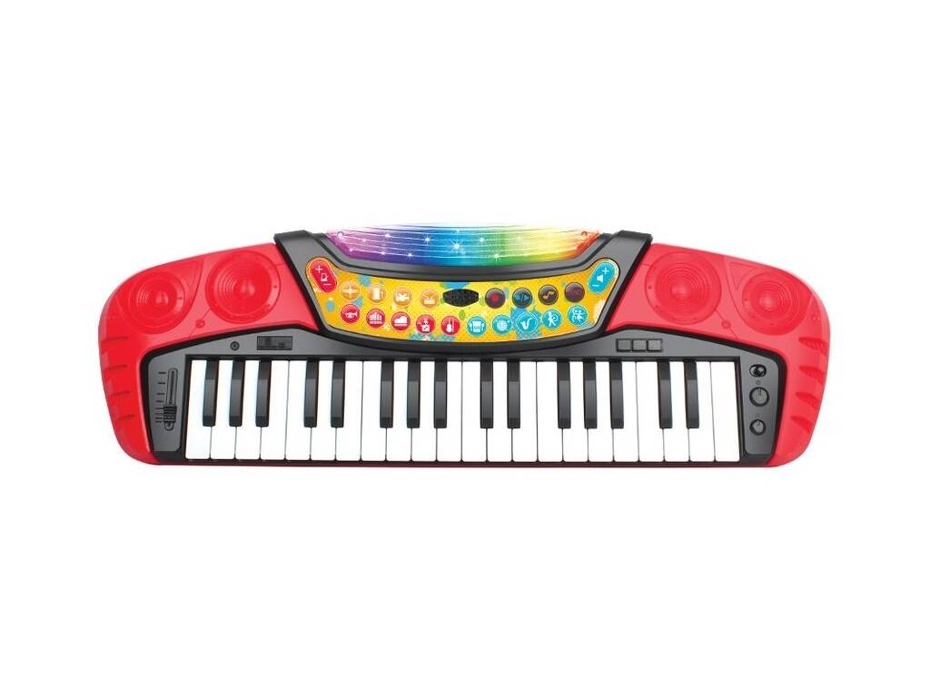 Chitarra Elettrica Giocattolo Con Luci E Suoni Per Bambini 3+ - Con Microfono E Connessione Cellulare