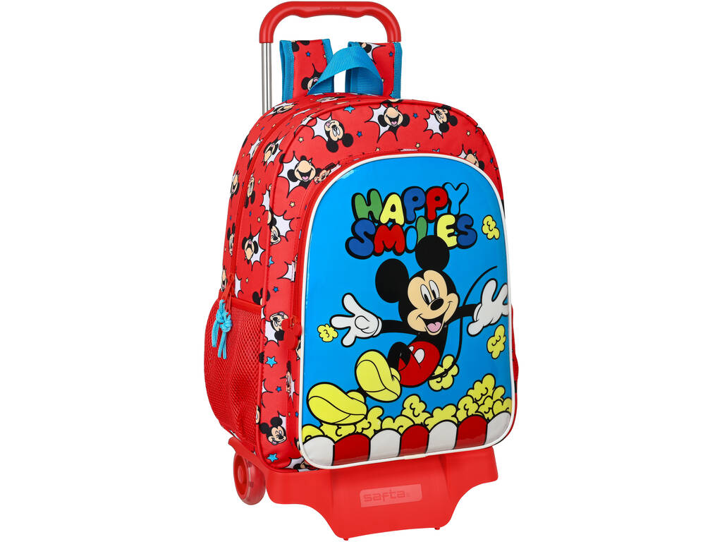 905 Mickey Mouse Happy Smile Rucksack mit Trolley Safta 612214313