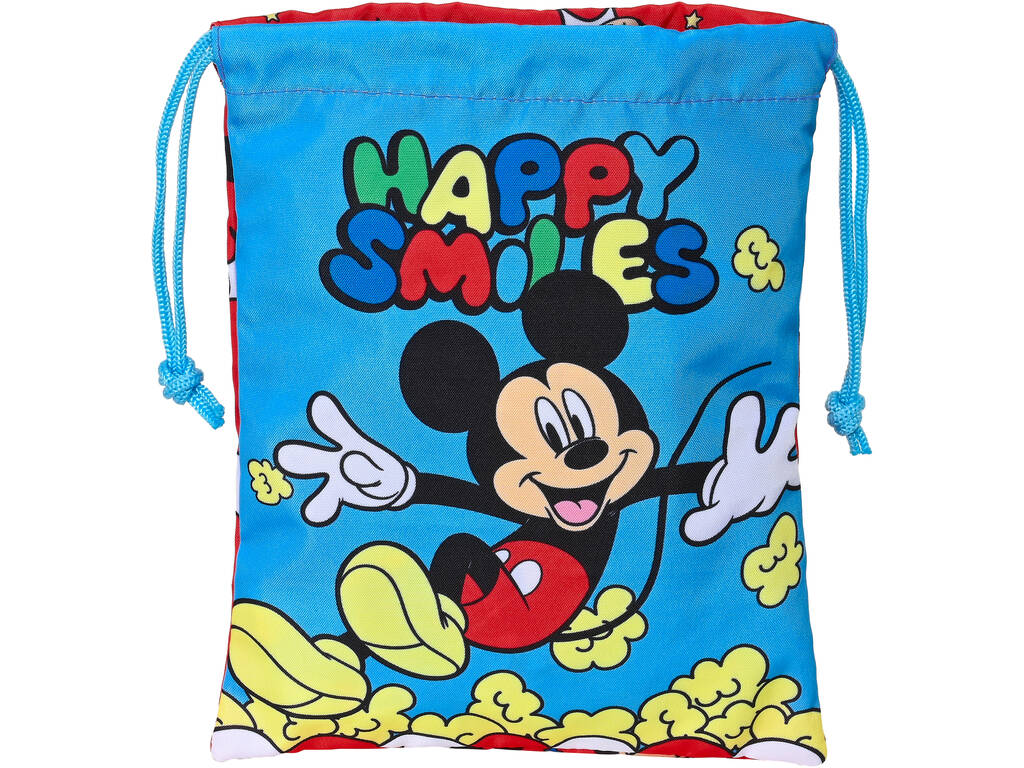 Mochila Lanche Mickey Mouse Happy Smile Safta 812214237