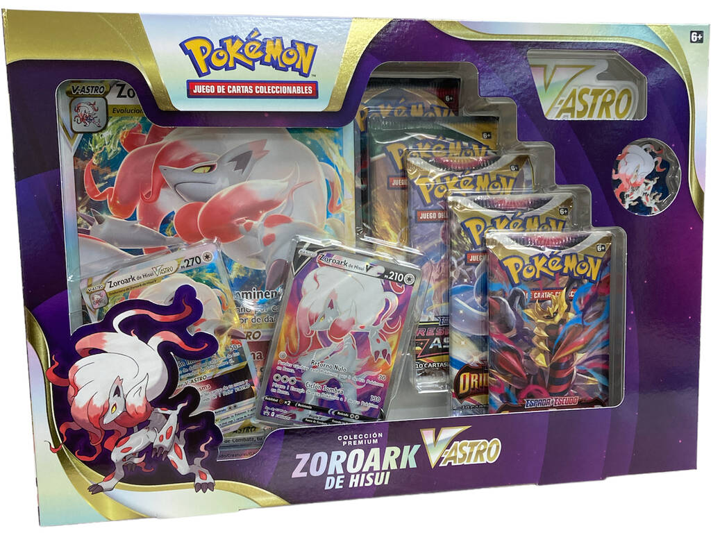 Pokémon TCG Premium Collection Zoroark von Hisui V-Astro von Bandai