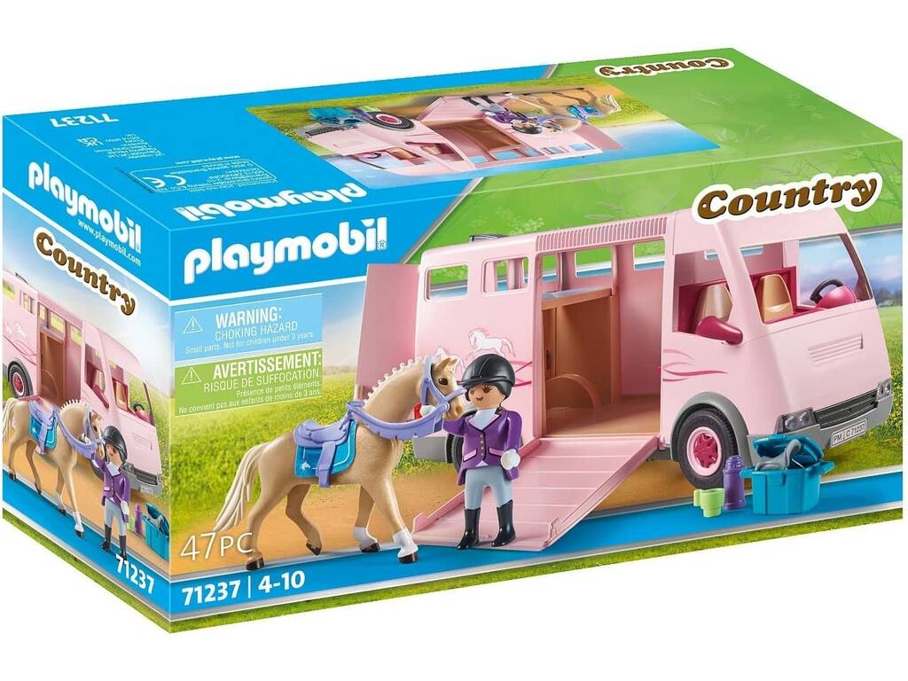 Playmobil Country Trasporto di cavalli 71237