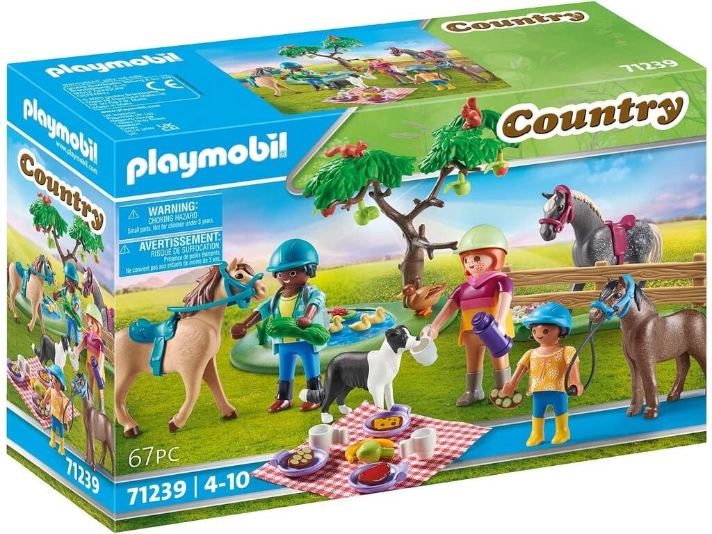 Playmobil Excursion pique-nique à la campagne avec chevaux 71239