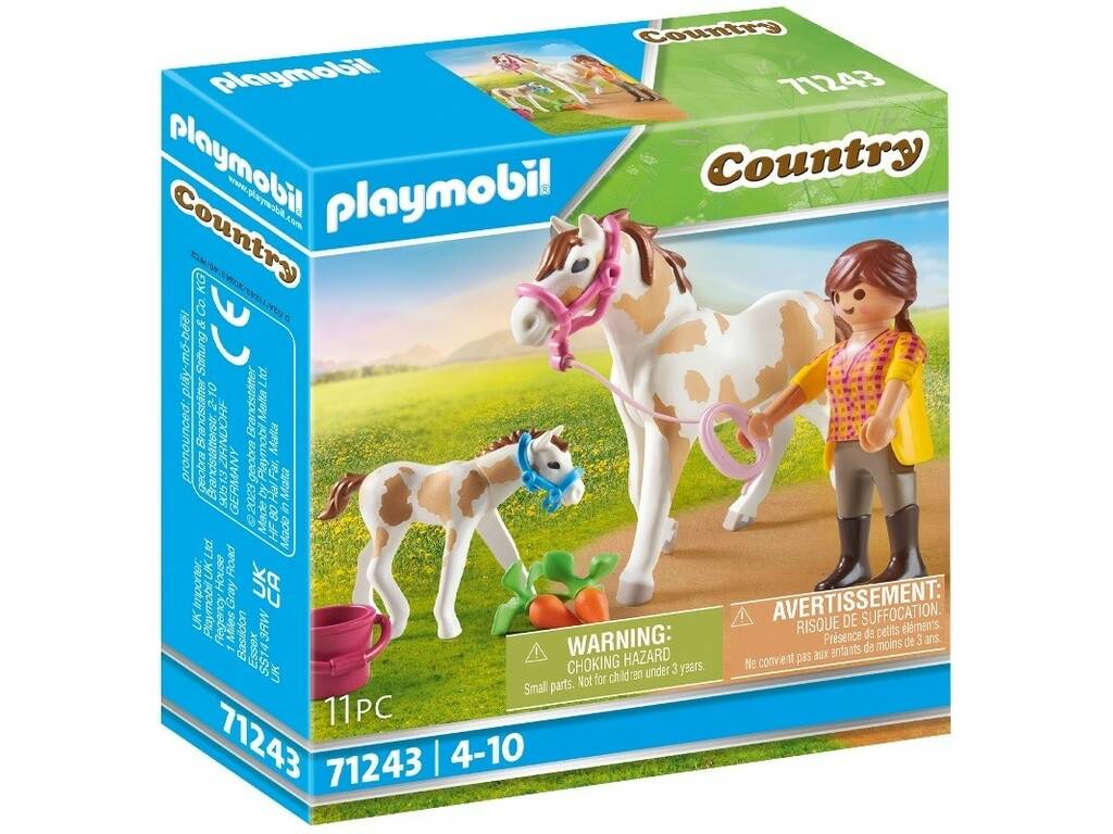 Landpferd mit Fohlen von Playmobil 71243