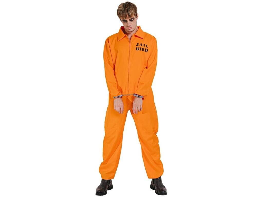 Disfraz Prisionero Naranja Hombre Talla L