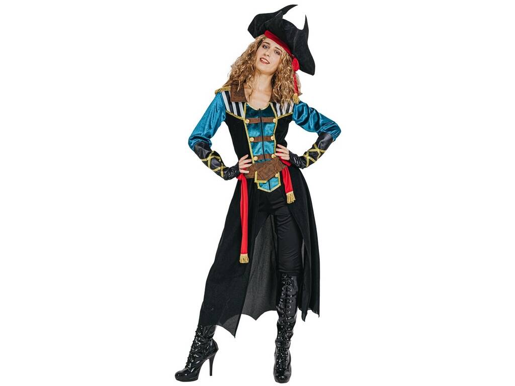 Costume Capitano Pirata Donna Taglia S