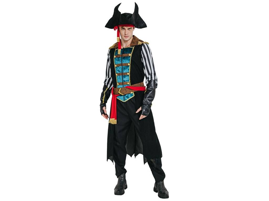Traje Capitán Pirata Homem Tamanho M