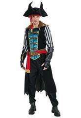 Costume High Seas Capitano Pirata Uomo Taglia L