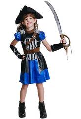 Piratenkapitän Kostüm für Mädchen Größe L
