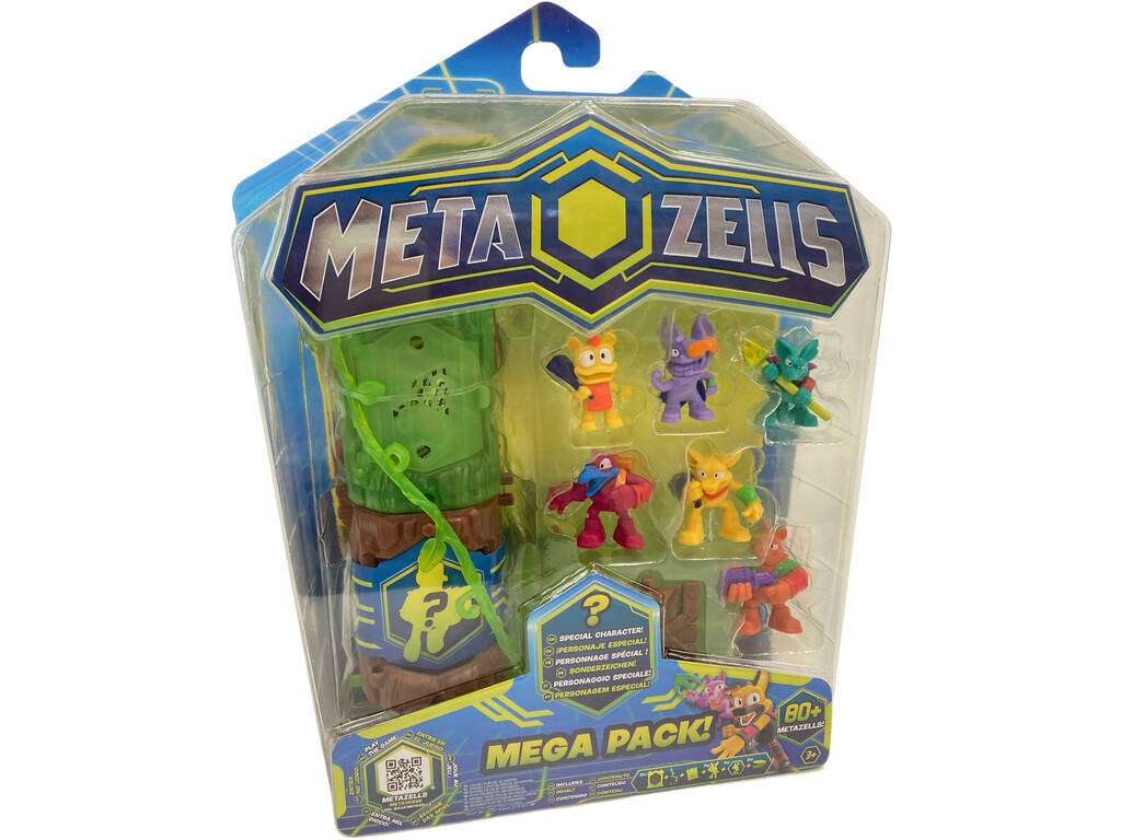 Metazells Mega Pack 7 figuras e 2 Troncos IMC Toys 906945