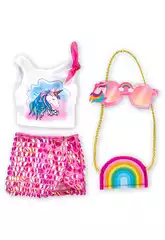 Robe d'un jour Nancy avec un look de licorne Famosa NAC30000