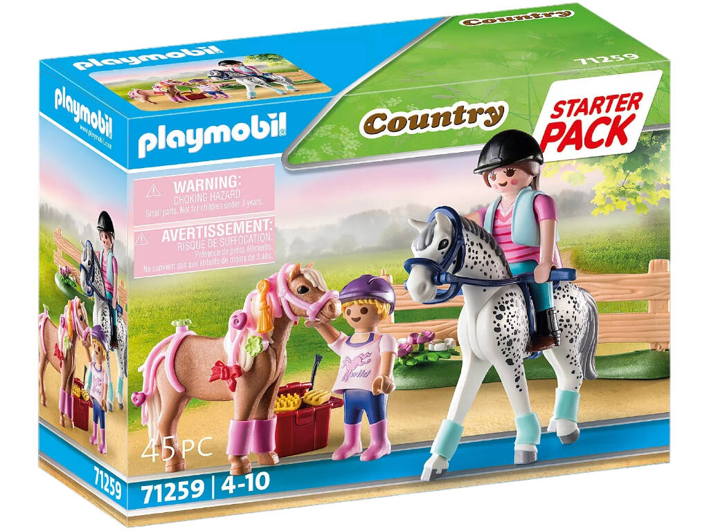 Playmobil Starter Pack Cuidado de Caballos 71259